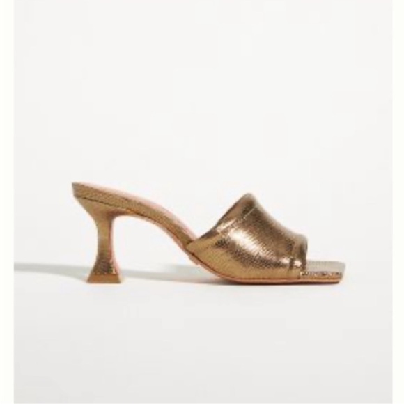Anthropologie Shoes - Vincenza metallic mules from Anthropologie
